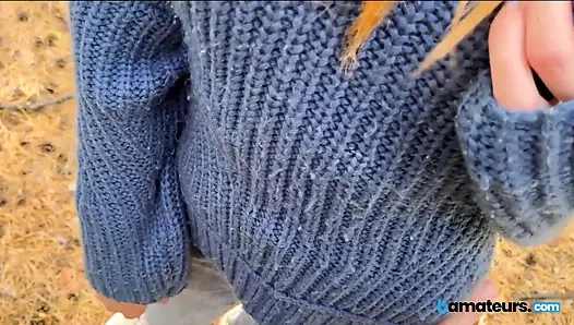 Alam membawa yang terbaik dalam diriku! Amatir mengisap kontol di hutan di bamateurs