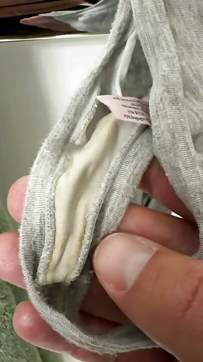 Me dejó sus bragas mojadas y me pidió amablemente que las llenara de semen