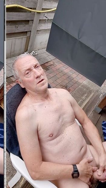 Grandpa Daddy Another Belly Cumshot Second Today Outdoor