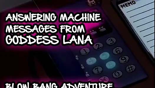 AUDIO ONLY - Answering machine Messages 2 blow bang adventure