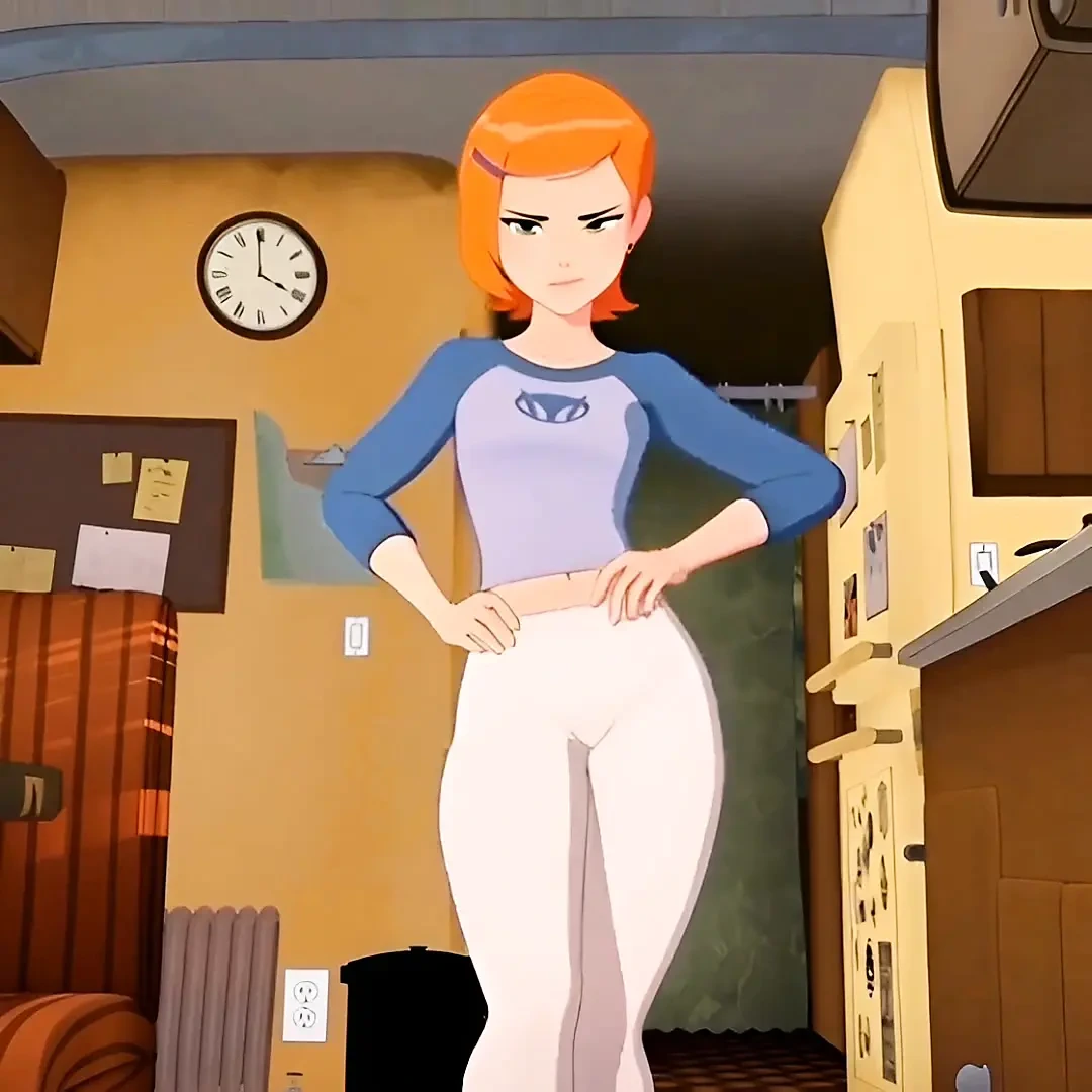 Gwen Tenison Feom Ben Ten跳一个性感的舞蹈