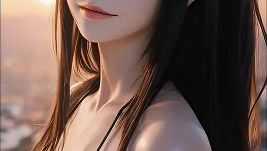 SFW Hinata From naruto bikini show and latex dance