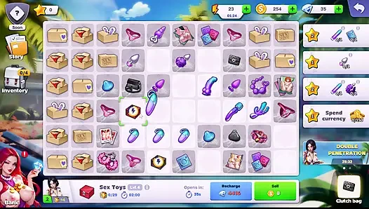 Si seksi villa terangsang menunggangi kontol besar di game terbaik