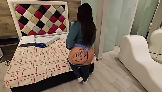 Morocha graba ein video-porno mit un Extranjero In Buenos Aires