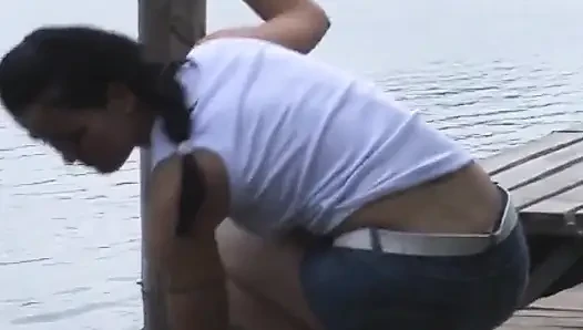 Pee Session with German Babe Who Likes to Have Fun Outdoor