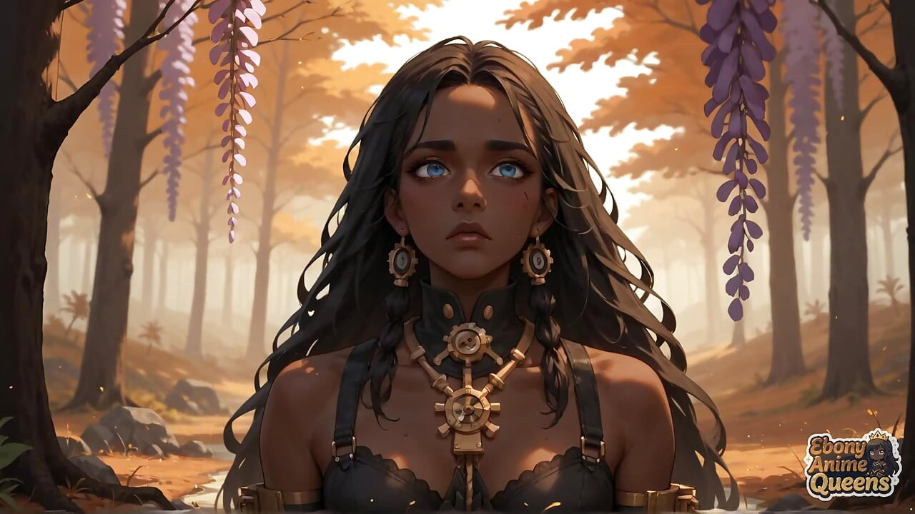 Negra Rainha da Floresta lambe a garota mais gostosa do outono! XXX, sexo, primeira vez, sujo, sexy, nu