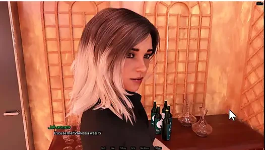 Radiant 6, официантка показывает мне свои сиськи