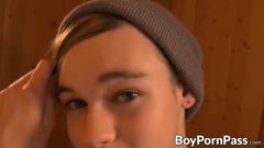 Horny twink Skyler has insatiable hunger for sexual acts