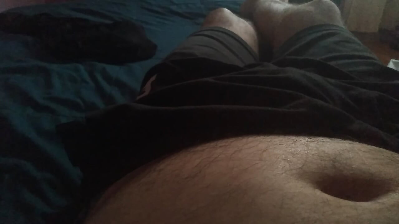 strongman gives a handjob with his thick dick