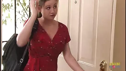 Marie gets a facial after sucking and riding a dick