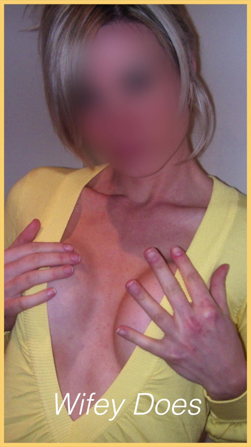 Wifey looks amazing in this hot braless shirt