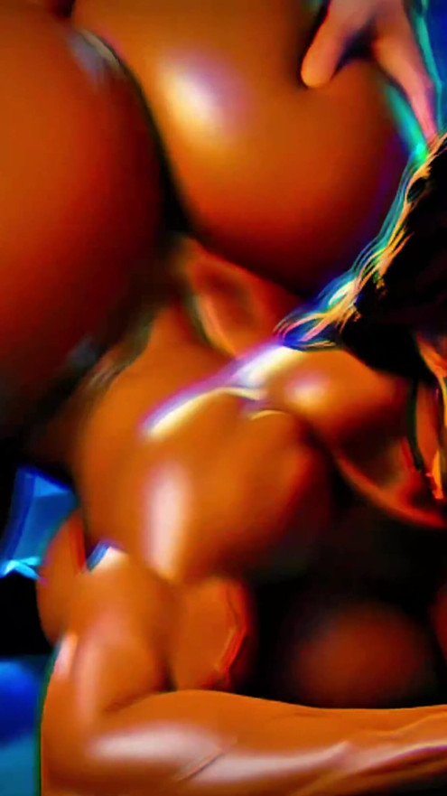 Big Ass Ebony Milfs - Blowjob and Fucking - Animated Porn (ASMR Sounds) (4K AI Generated) | Clip 1