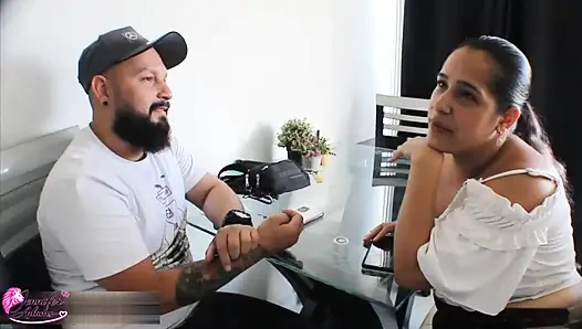 Tetangga terangsang saya memenuhi fantasinya dan membiarkan semua penisku dimasukkan dan saya membuatnya crempie- Porno dalam bahasa Spanyol