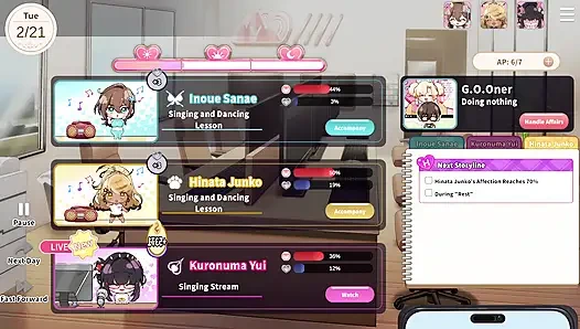 4 V-Lover Yui Rubs It In. Our MC walks in and sees Yui masturbating!