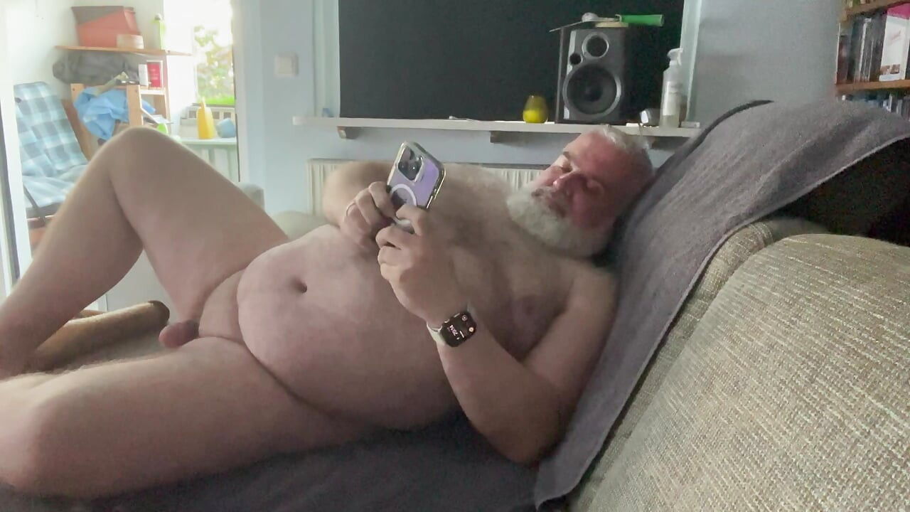 Wanking at the Sofa 5