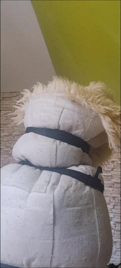 Zelf fur bondage met orgasme