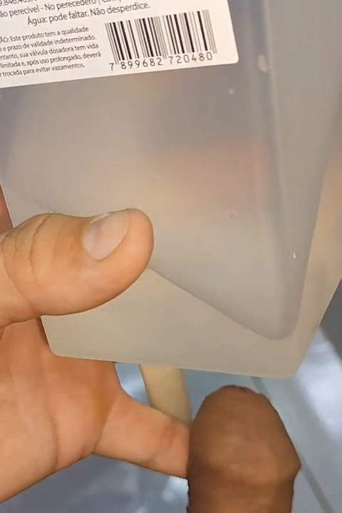 Strange Object Injector Through the Cock Hole