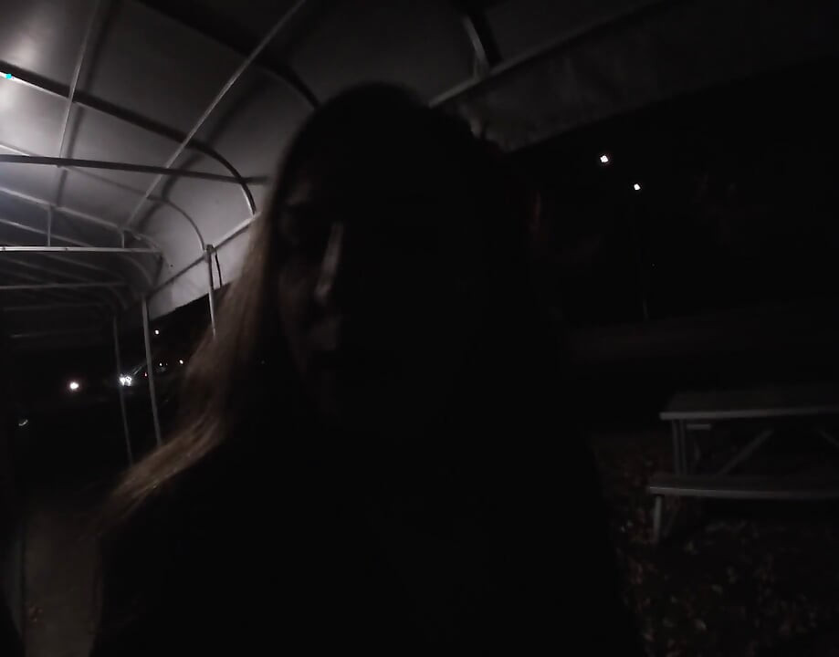 Transvestite Sissy whore is out and about at night .