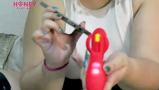 Ich teste meinen neuen super leistungsstarken vibrator, bis ich fertig bin