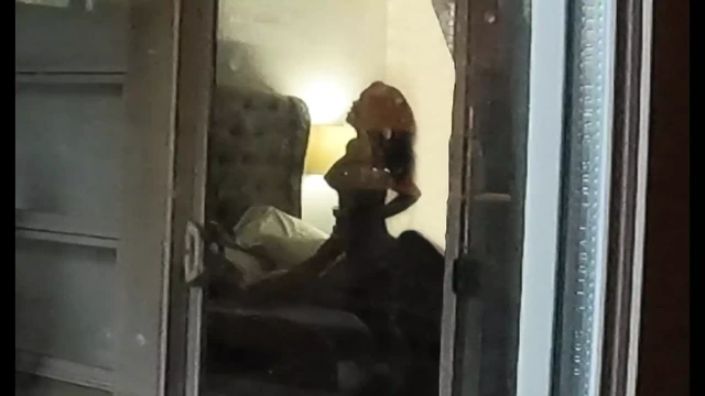 We fuck in the window for our neighbours to see