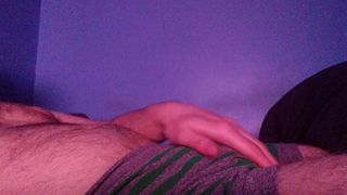Playing with my small cock until I cum