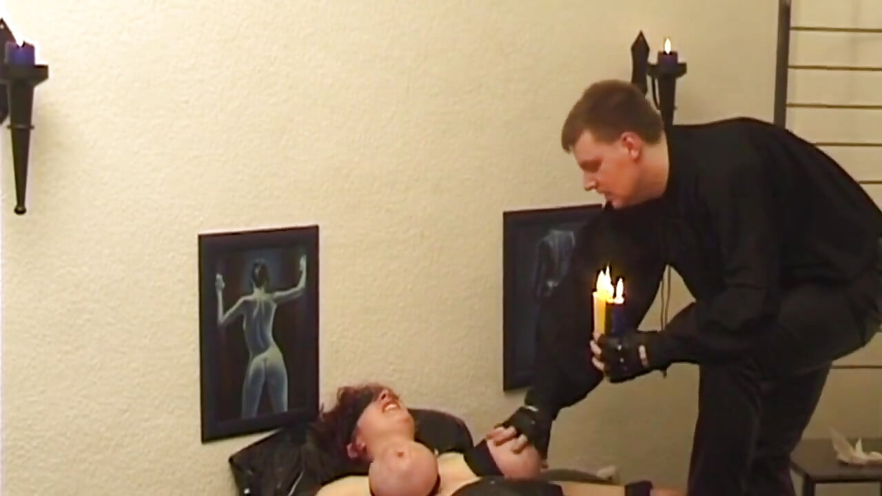 Curvy MILF Bound for Hot Wax Play