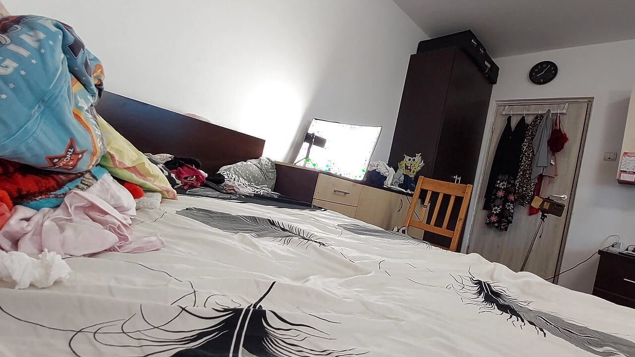 Sexy hair pussy wife tries on panties. Sexy wife workout at home naked. Amateur wife masturbates with her fingers in her pussy.