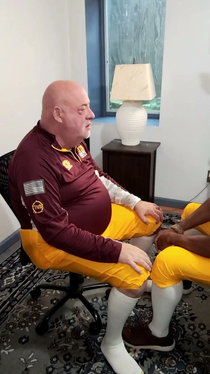 Coach Inspects Players Penis Before the Big Game.,beardaddychub