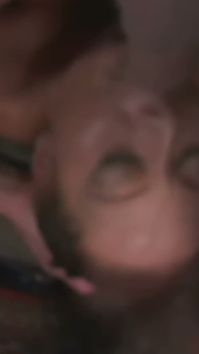 Sloppy Blowjob and Facial - Brunette Sucks Him Deep Upside Down