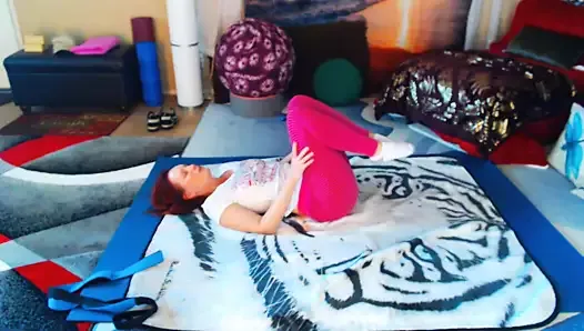 Hip openers, intermediate work. Join my faphouse for more yoga, behind the scenes, nude yoga and spicy stuff