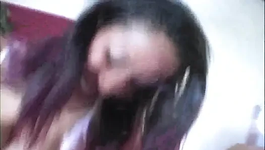 Handjob ebony panas 1