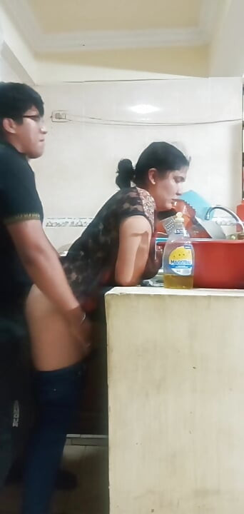 Maid Fucked When She Washes the Dishes