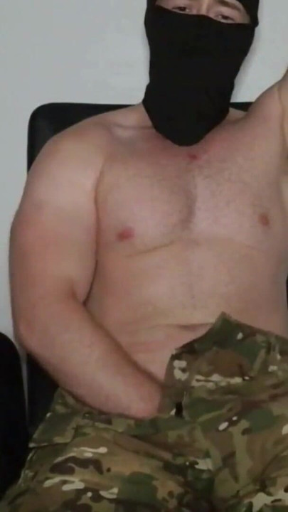 Soldier In Uniform Edgt Himself Live And Makes You Cum | Clip 1