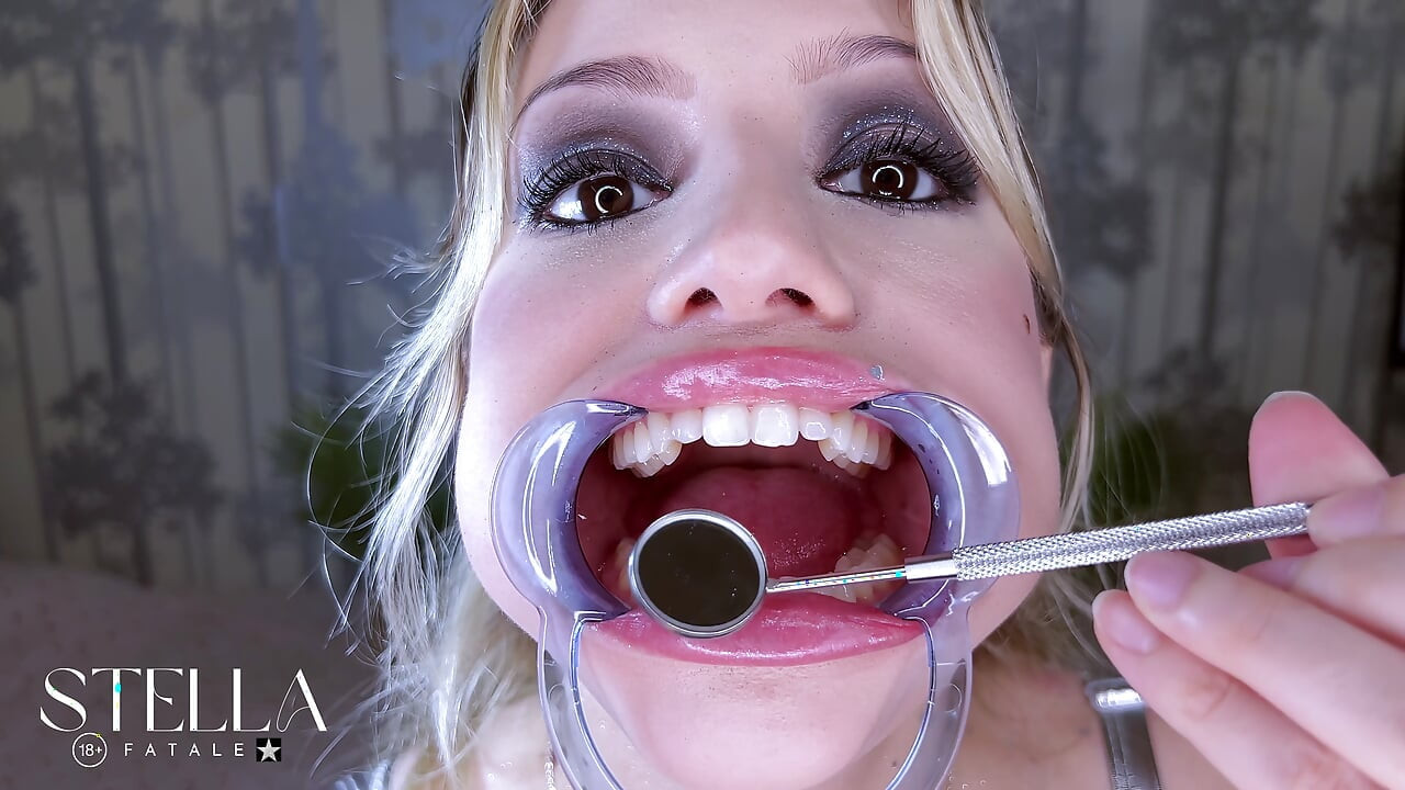Teeth Fetish Extreme Close-up Dental Examination