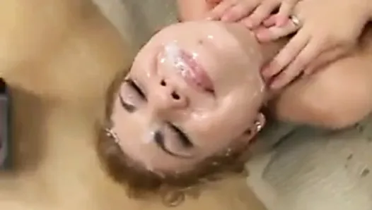 Extremely Hot Blonde Intense Fuck & 8 Facials