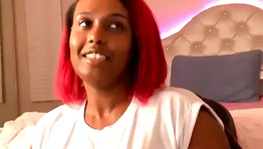 Imani Talks Vibrator. East African American Dominatrix Slut