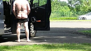exhibitionism in outdoor parking lot