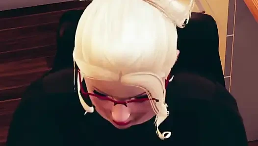 Босс трахает секретаршу после того, как партнеры покинули офис