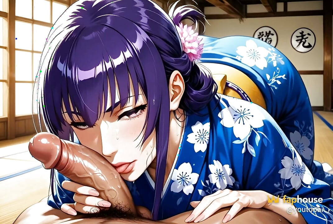 Saeko Busujima De Bunda De Kimono Pela Primeira Vez - Adaptação Por Ia De School of the Dead