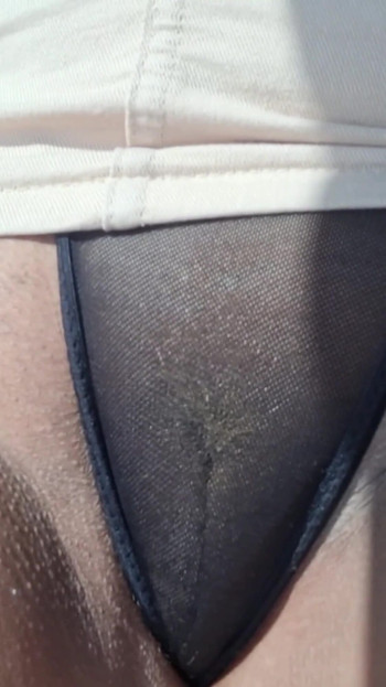 Thrilling moment from "Fulfilling requests for the transparent black panties that you guys like"