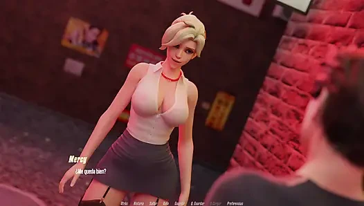 Overwatch XXX - Vagina Wanita Merah Muda Sialan dari Overwatch - Rute Mercy