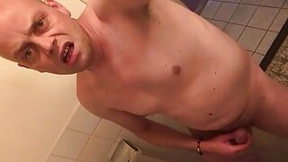 Piss drinking slut out of the toilet.. drinking many of her own piss..