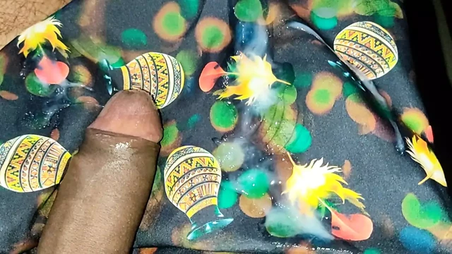 Satin silk handjob porn - 3D print satin saree handjob of bhabhi (104)