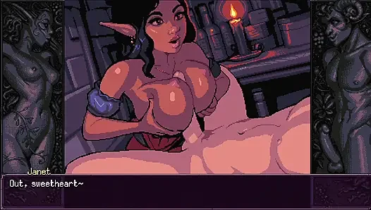 Aurelia lagi asik main gameplay sama besar