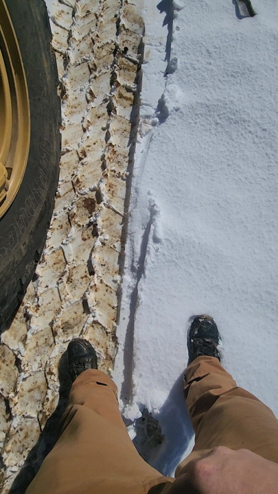 Piss in the snow at work.