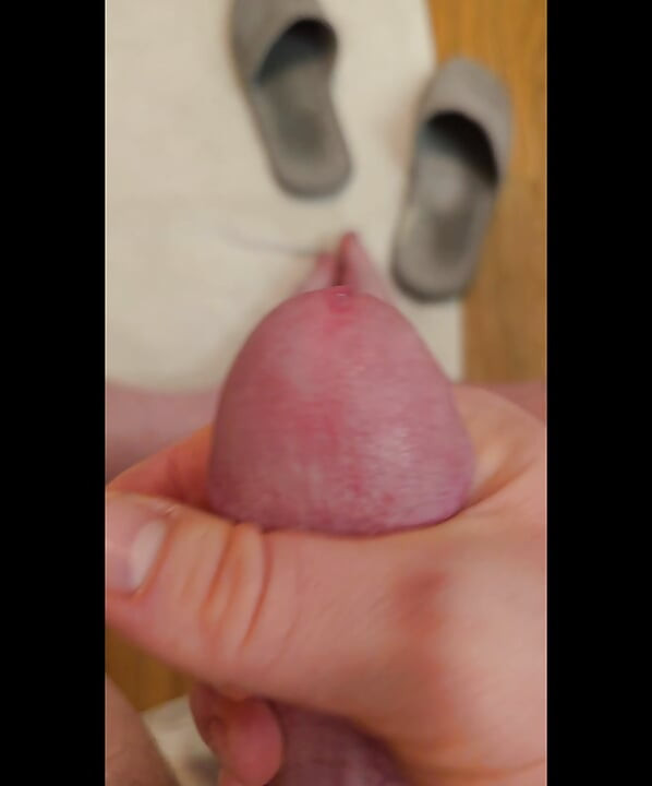 Stroking my cock