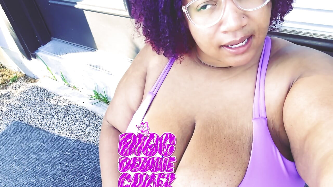 pretty bbw showing off her goodies