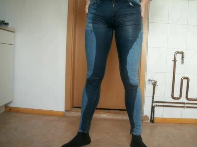 Ordendlich nasse Jeans