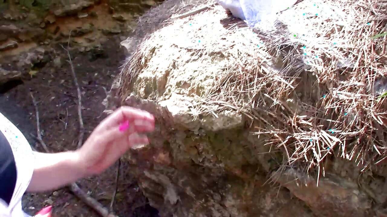 Outside fucking big dick sucking