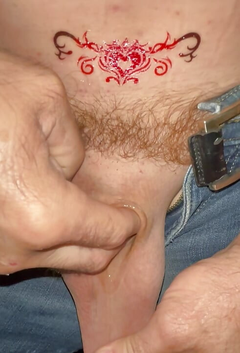 Tiny cock fake tattoo, fake ass bitch